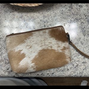 Cowhide Wristlet - clutch